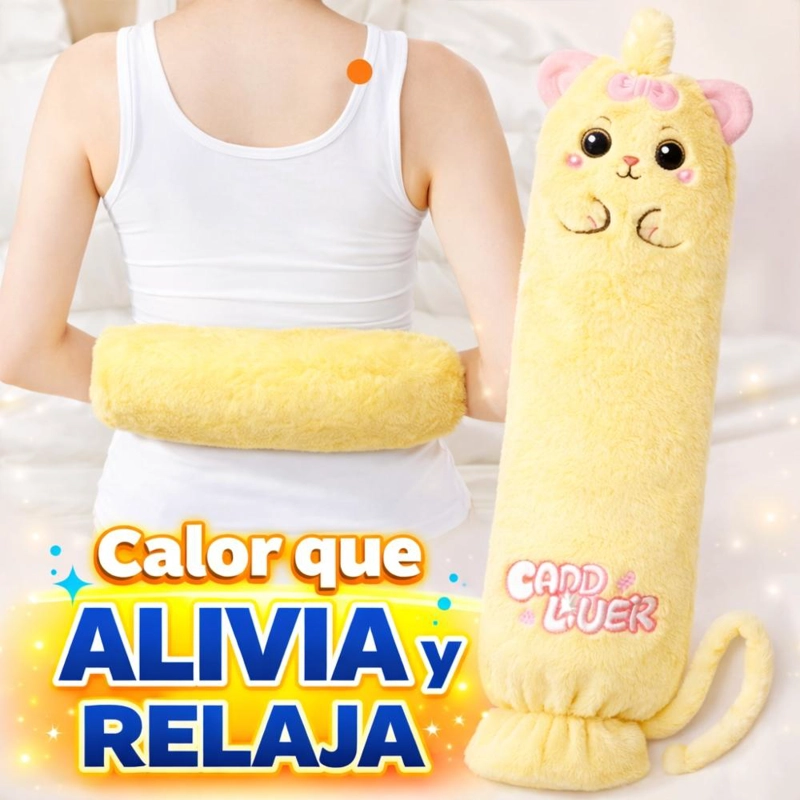 GUATERO LARGO ABRAZABLE BOLSA AGUA CALIENTE INVIERNO - CREMA - 5