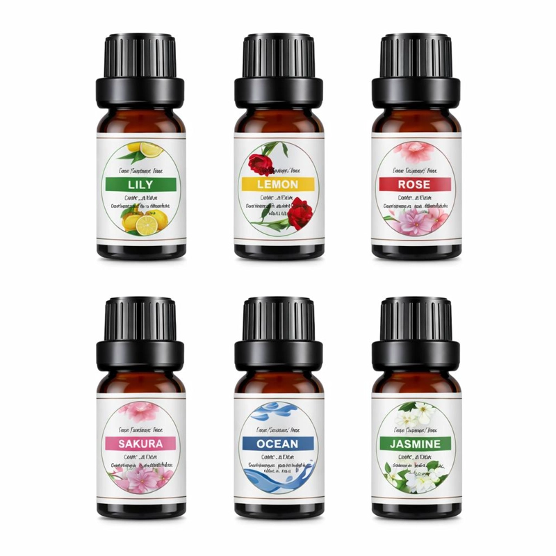 ACEITES ESENCIAS AROMATICAS SET 6 FRAGANCIAS  10ML - 1