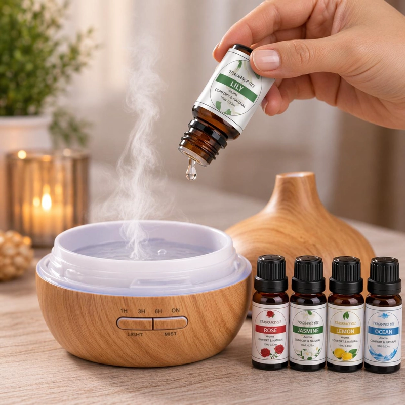 ACEITES ESENCIAS AROMATICAS SET 6 FRAGANCIAS  10ML - 3