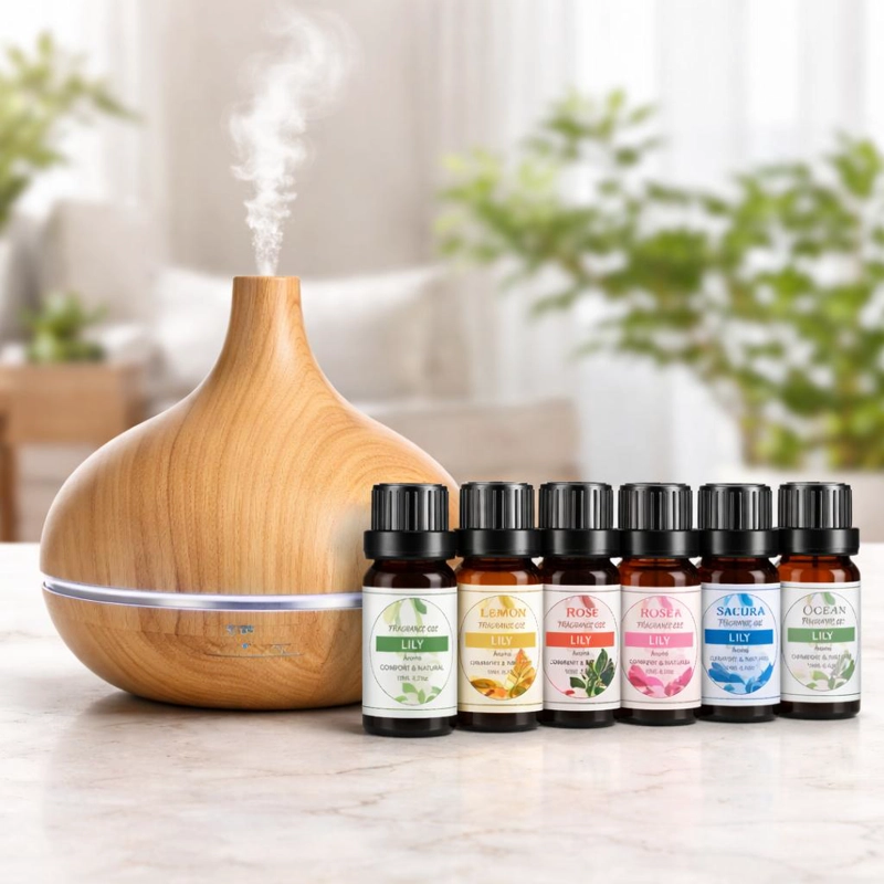 ACEITES ESENCIAS AROMATICAS SET 6 FRAGANCIAS  10ML - 4
