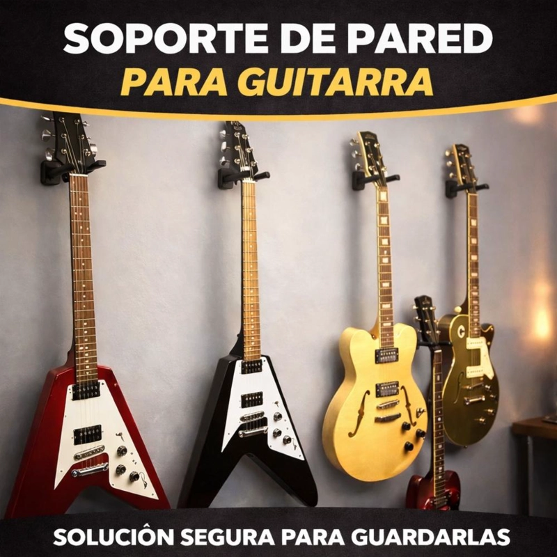 SOPORTE PARED GUITARRA UNIVERSAL ALTA RESISTENCIA - 5