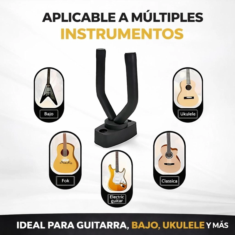 SOPORTE PARED GUITARRA UNIVERSAL ALTA RESISTENCIA - 7