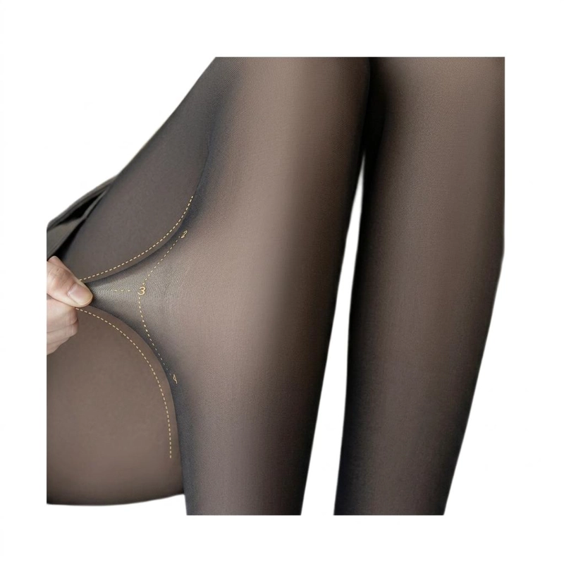 CALZA PANTY CON CHIPORRO EFECTO PIEL TALLA UNICA (DE XS A L) - 4