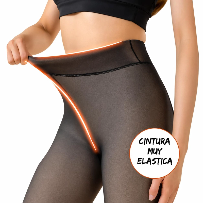 CALZA PANTY CON CHIPORRO EFECTO PIEL TALLA UNICA (DE XS A L) - 5