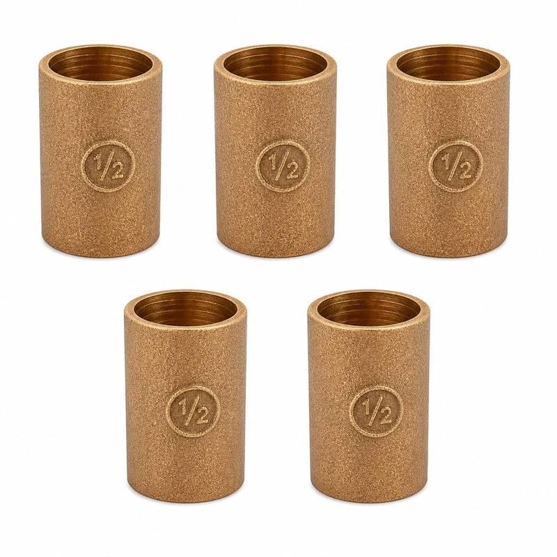 COPLA BRONCE 1/2' CON TOPE SO-SO PACK 5 UNIDADES - 2