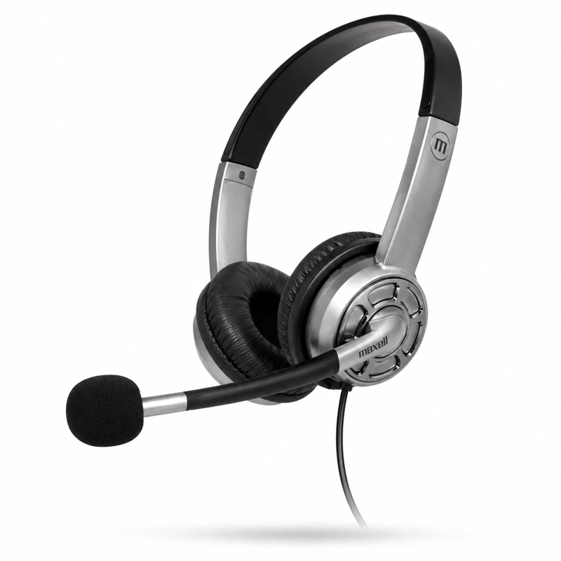 AUDIFONOS MAXELL ESTE REO CON MICROFONO 1.8M CABLE - NEGRO - 3