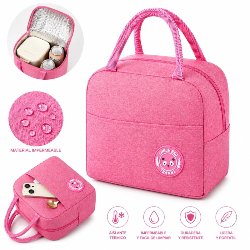 LONCHERA TE RMICA PORTATIL UNISEX ALMUERZO COLACION MULTIUSO - 2