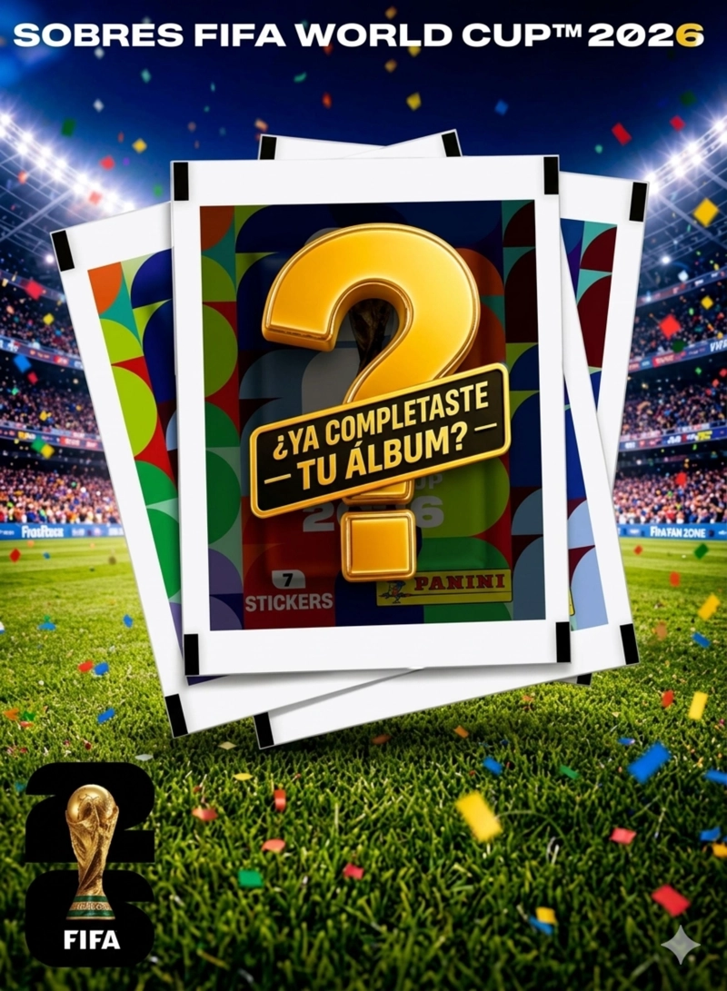PACK 10 SOBRES PANINI MUNDIAL 2026 STICKERS ORIGINAL - 6