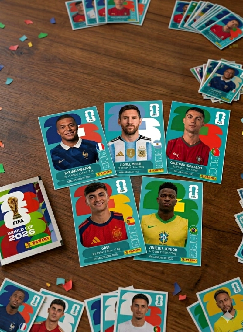PACK 10 SOBRES PANINI MUNDIAL 2026 STICKERS ORIGINAL - 8