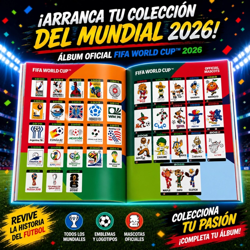 PACK ALBUM MUNDIAL FIFA 2026 + 10 SOBRES (70 LAMINAS) - 5