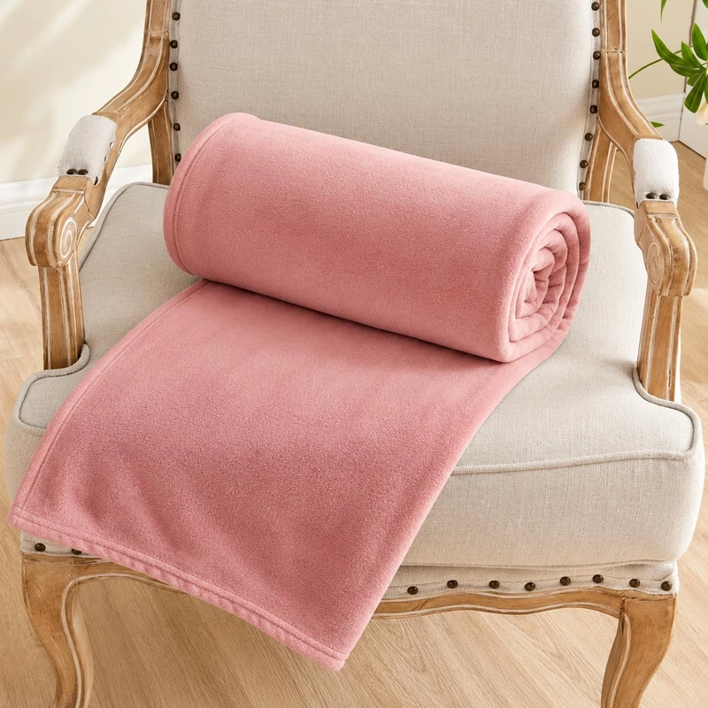 MANTA FRAZADA EXTRA GRANDE POLAR SUAVE 230*200CM 2PLAZAS - ROSA - TAMAÑO UNICO - 3