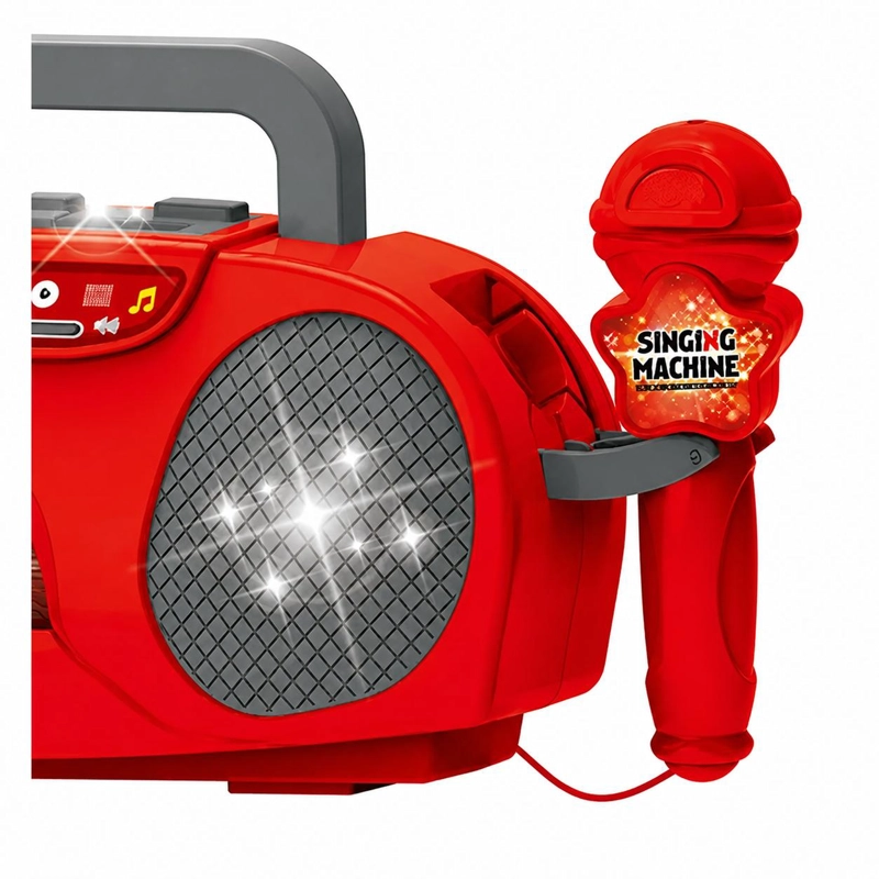 MICROFONO KARAOKE NIÑOS LUZ LED PARLANTE BLUETOOTH - 2
