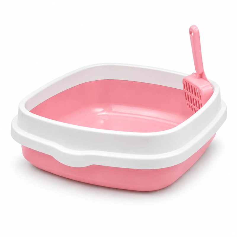 ARENERO PARA GATO MEDIANO + PALA INCLUIDA - ROSA - 5