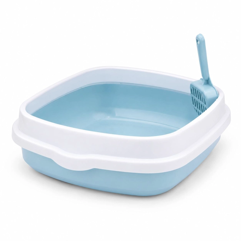 ARENERO PARA GATO MEDIANO + PALA INCLUIDA - AZUL - 4
