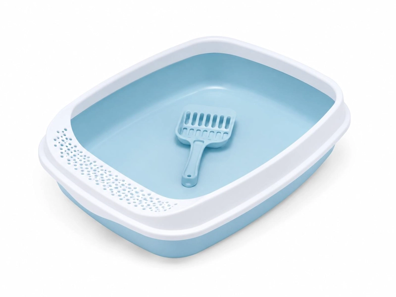 ARENERO PARA GATO MEDIANO + PALA INCLUIDA - AZUL - 6