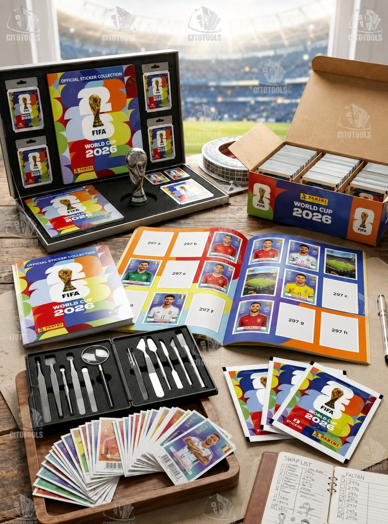PACK ALBUM PANINI TAPA BLANDA  2026 + 2 SOBRES  OFICIALES - 3