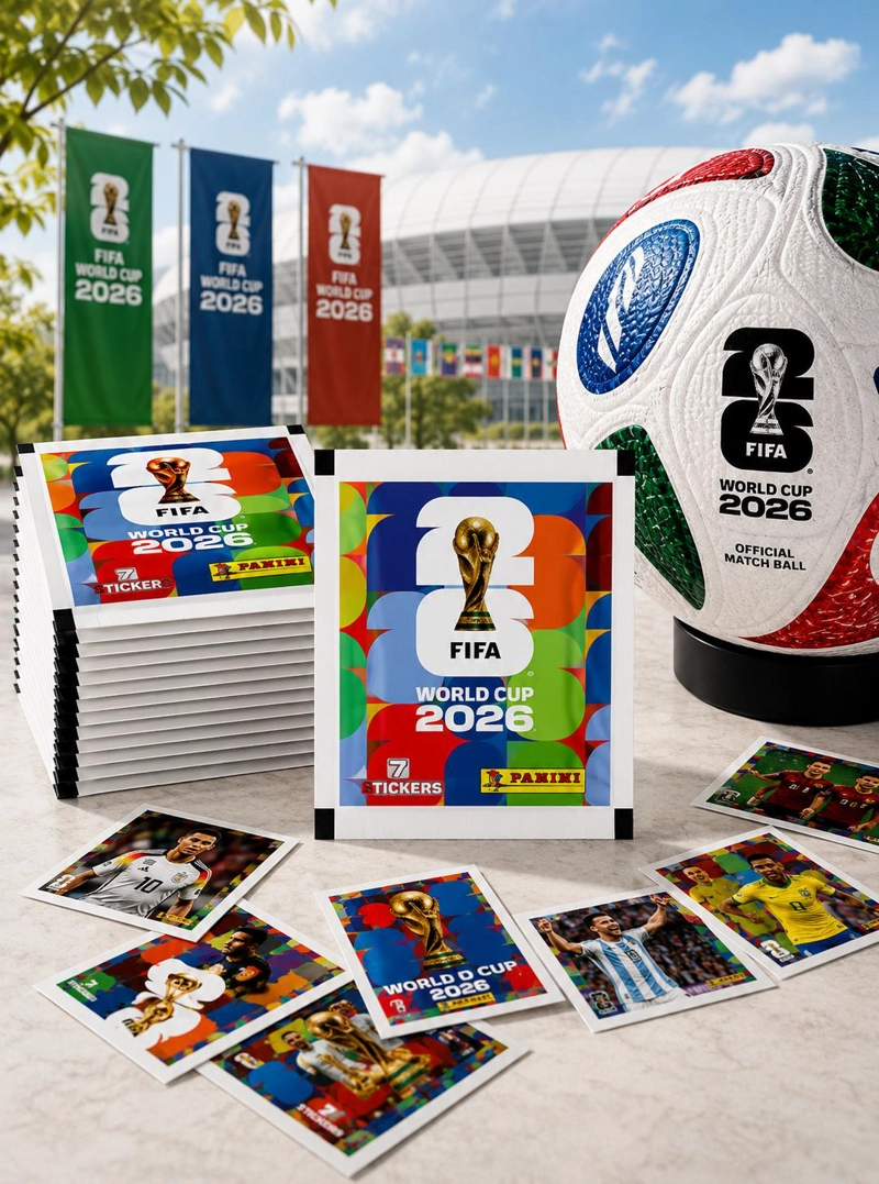PACK 7 SOBRES PANINI MUNDIAL 2026 49 LAMINAS ORIGINALES - 2