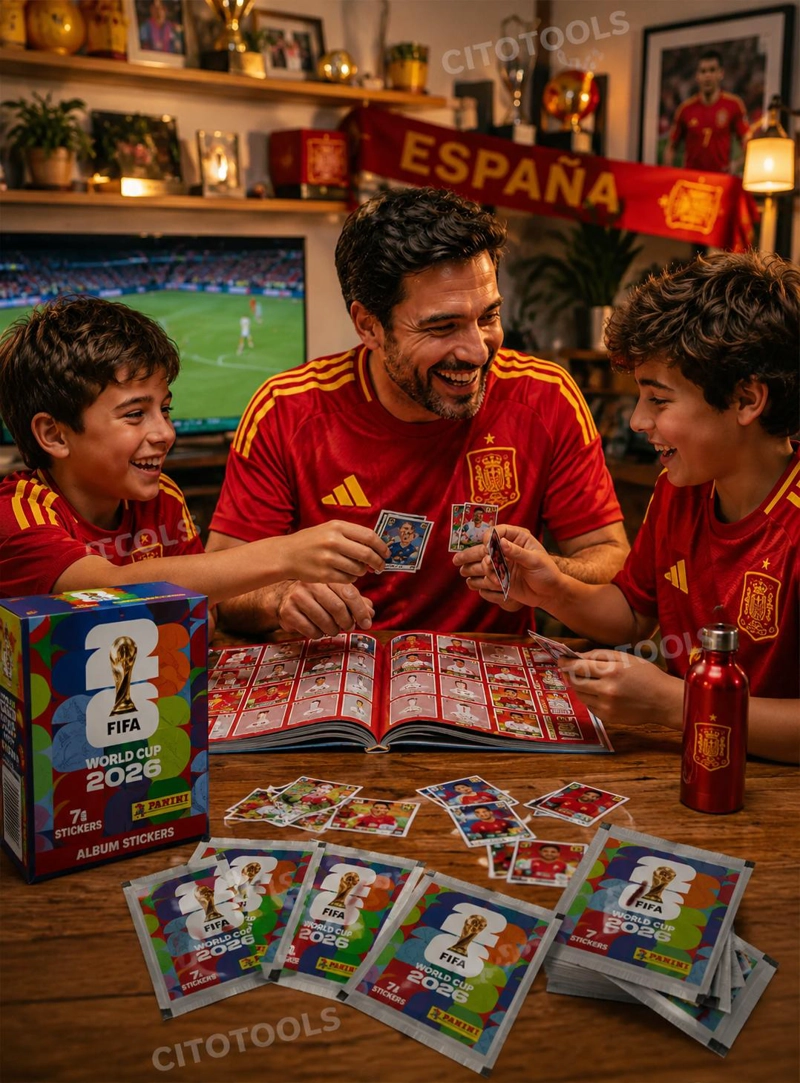 PACK 7 SOBRES PANINI MUNDIAL 2026 49 LAMINAS ORIGINALES - 9