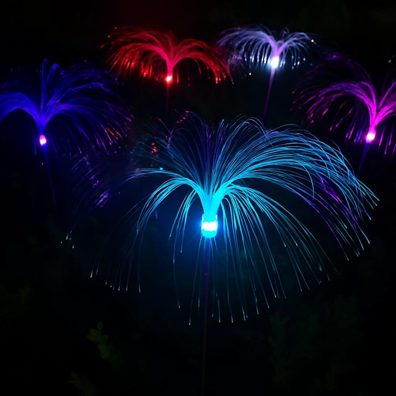 SET 2 LUCES SOLARES TIPO MEDUSA JARDIN  RGB MULTICOLOR HOGAR - 5