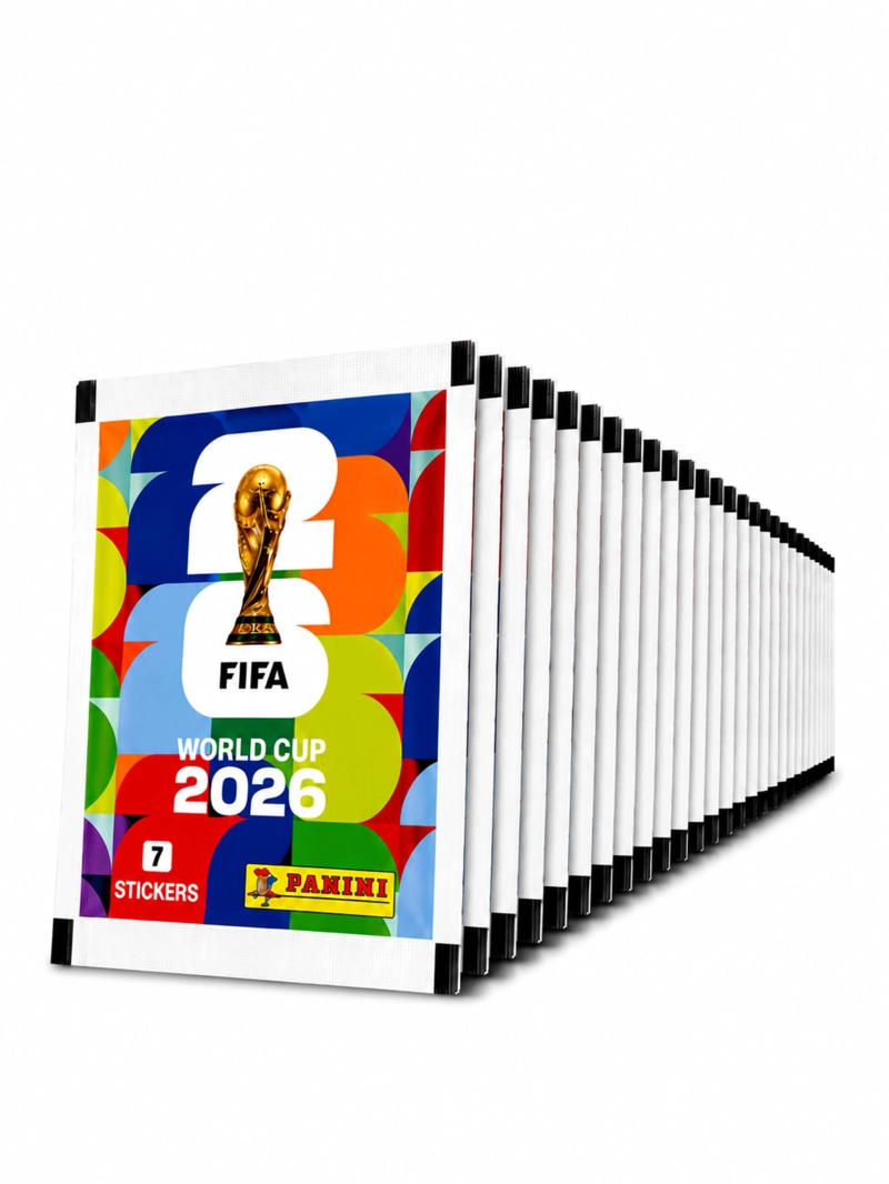PACK 100 SOBRES OFICIALES PANINI MUNDIAL 2026 700 LAMINAS - 1