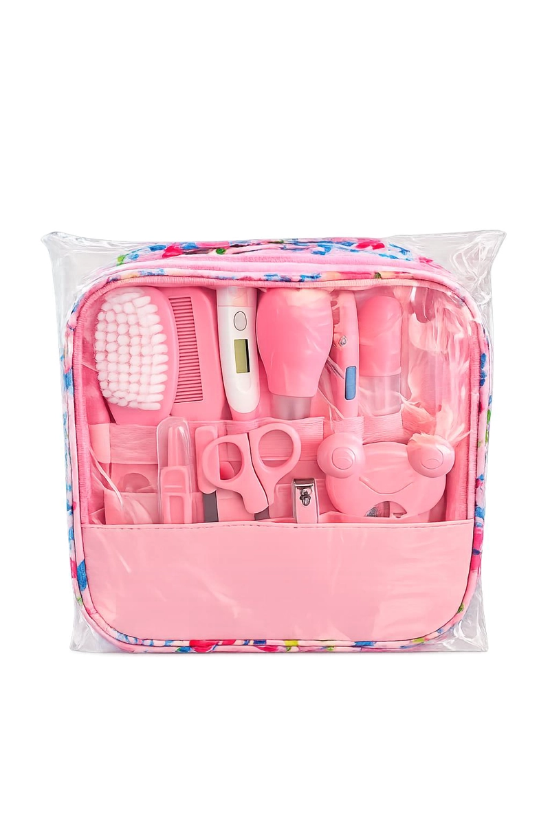 KIT DE HIGIENE Y CUIDADO PARA BEBE  13 PIEZAS SEGURO PORTATIL - AZUL - 5