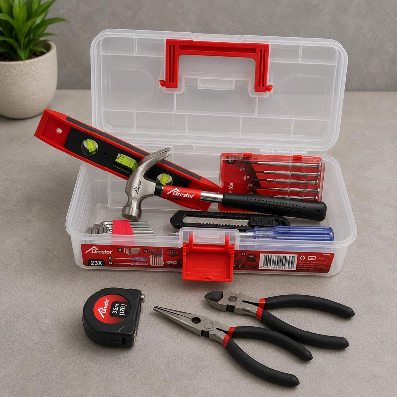 KIT HERRAMIENTAS MANUALES 23 PIEZAS MULTIUSO MALETINTACTIX - 2