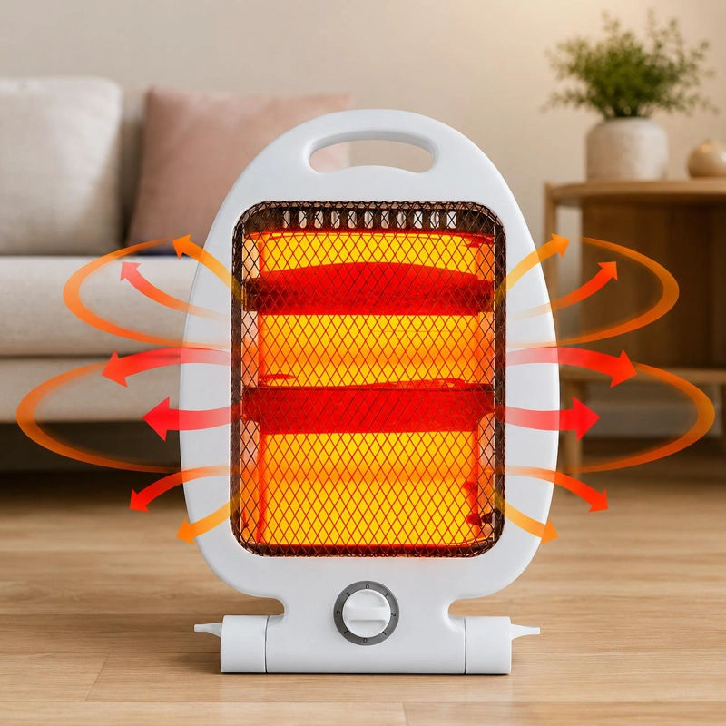 CALEFACTOR ELE CTRICO HALOGENO PORTATIL ESTUFA 800W REJILLA - 3