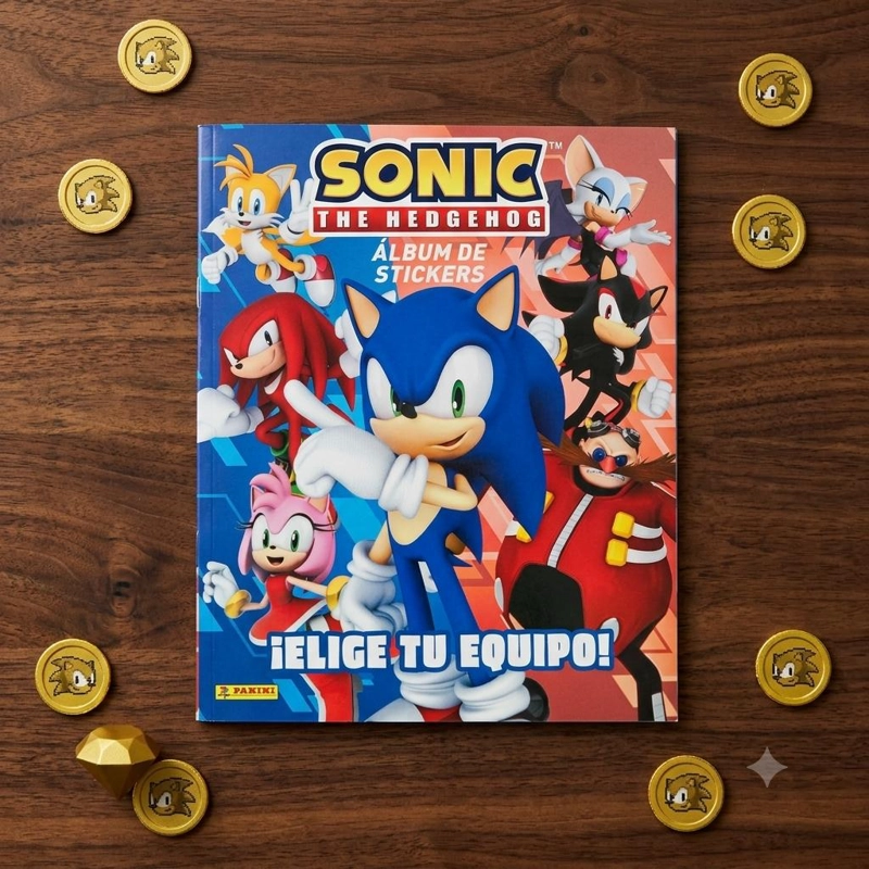 ALBUM PANINI ORIGINAL SONIC THE HEDGEHOG +10 SOBRES - 4