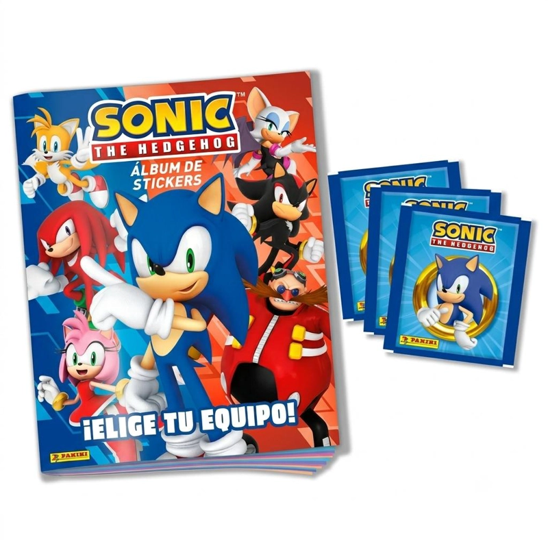 ALBUM PANINI ORIGINAL SONIC THE HEDGEHOG +10 SOBRES - 5