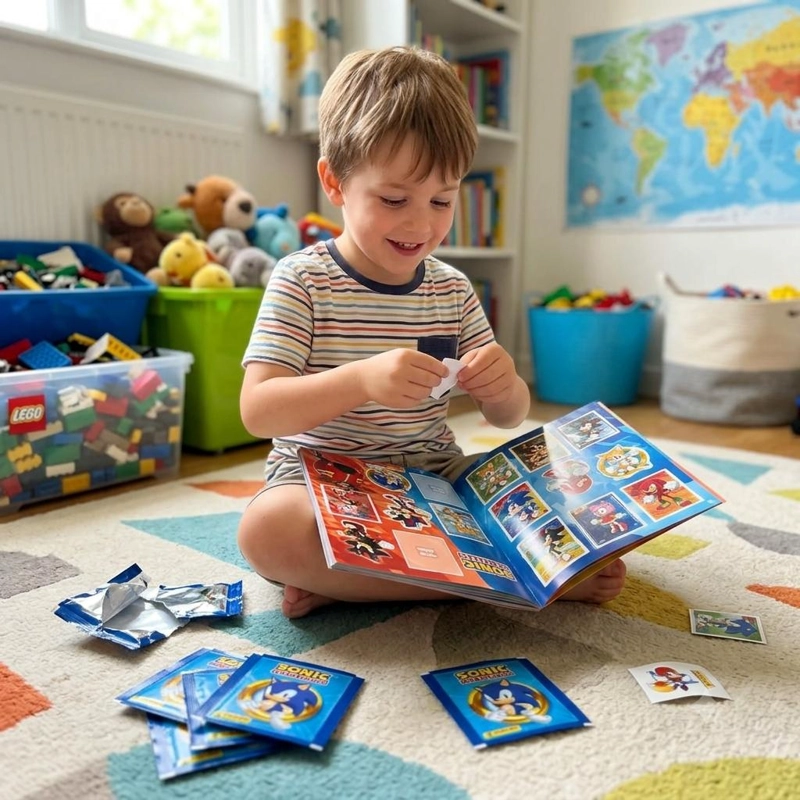 ALBUM PANINI ORIGINAL SONIC THE HEDGEHOG +10 SOBRES - 6