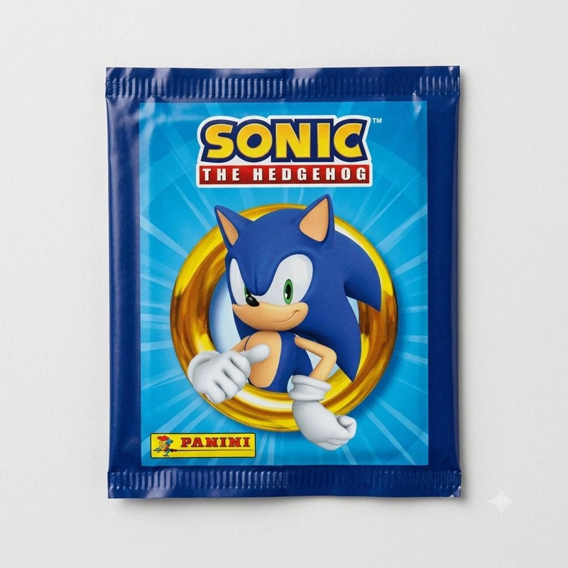 PACK DE 10 SOBRES ALBUM SONIC THE HEDGEHOG PANINI ORIGINAL - 4