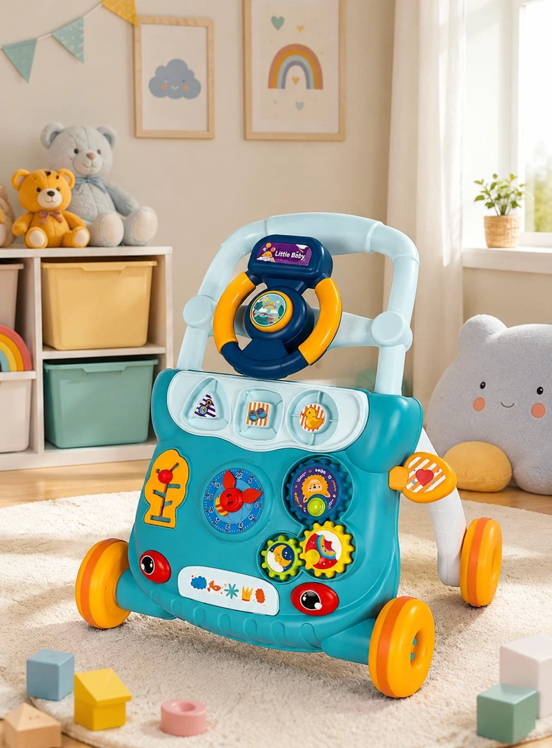ANDADOR PARA BEBE  MUSICAL CAMINADOR DIDACTICO JUGUETE 6 EN 1 - 4