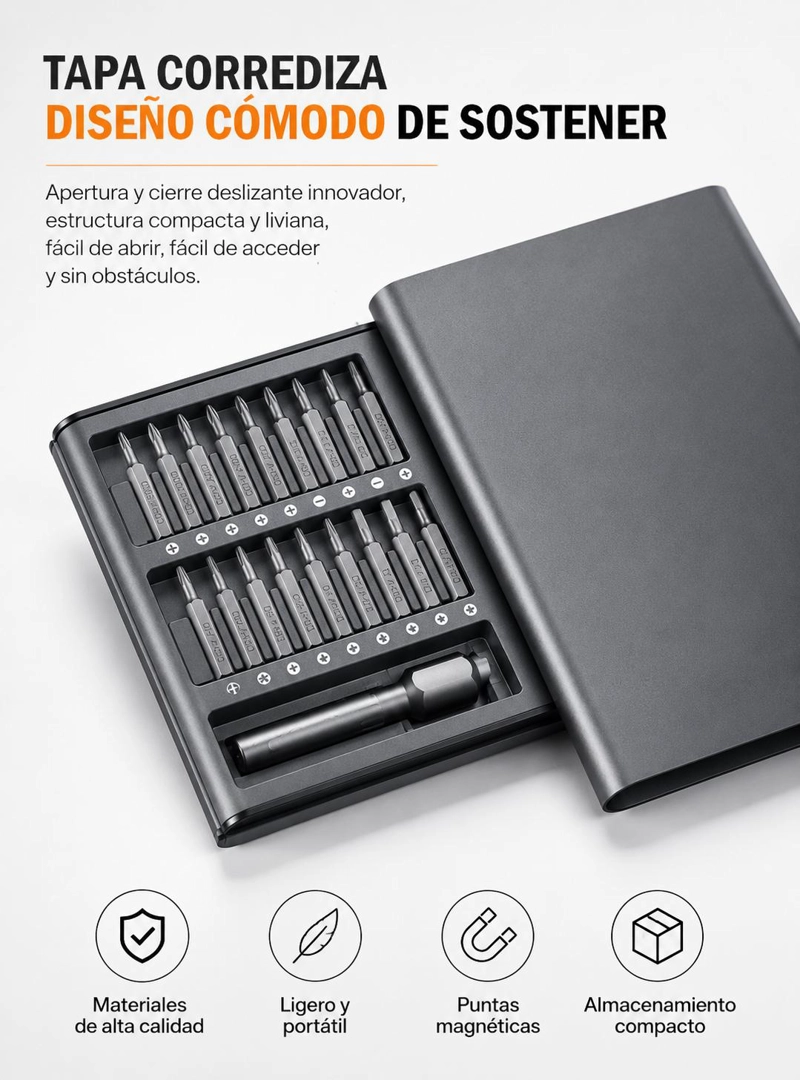JUEGO DESTORNILLADOR 24 PUNTAS  MAGNE TICAS PARA CELULARES - 3