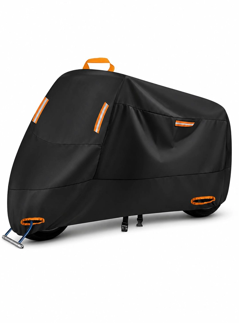 FUNDA IMPERMEABLE 100% PROTECTOR CUBRE MOTOS BICICLETAS XXL - 1