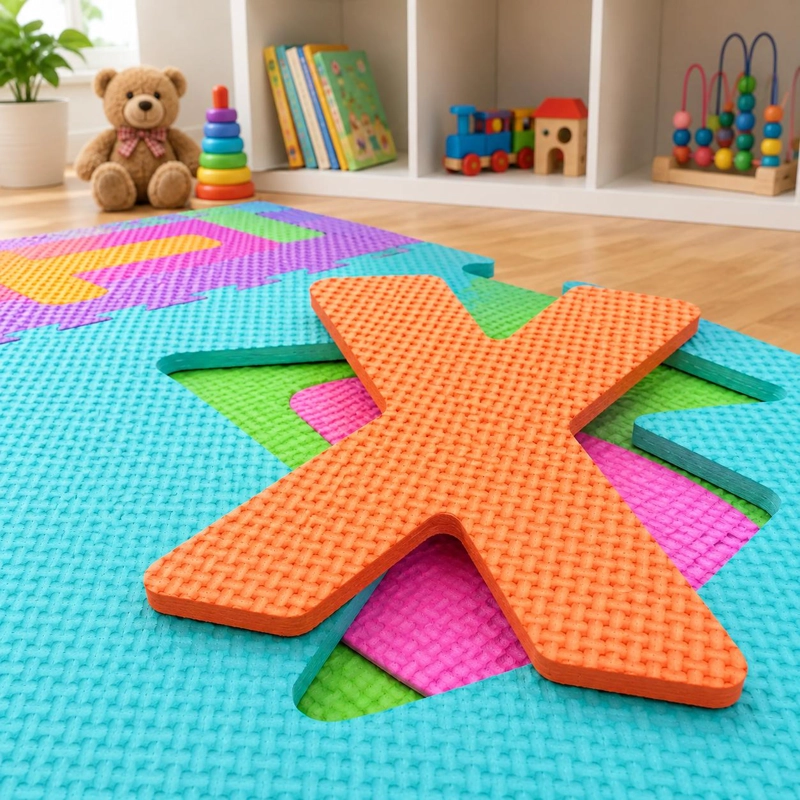 ALFOMBRA ANTIGOLPES EVA GOMA ABECEDARIO 26PZS INFANTIL - 8
