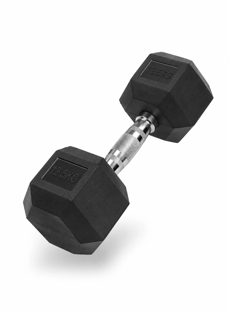 MANCUERNA HEXAGONAL 12.5 KG POR UNIDAD - FITNESS CROSSFIT - 1