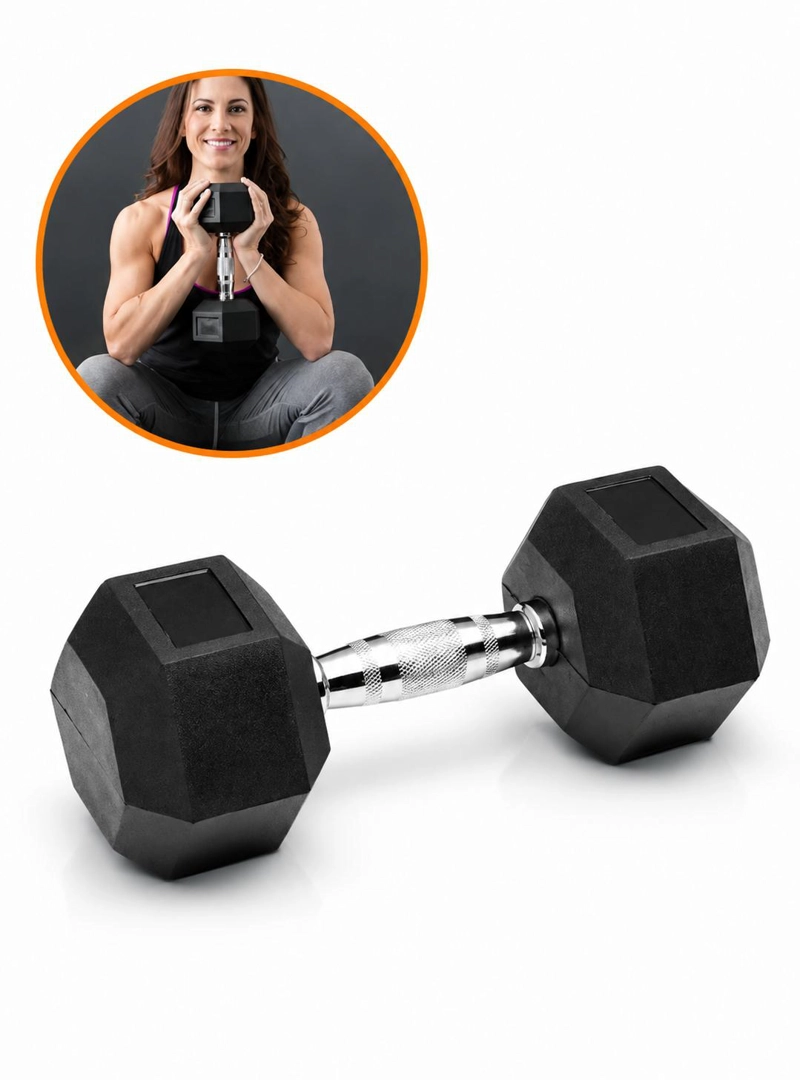 MANCUERNA HEXAGONAL 12.5 KG POR UNIDAD - FITNESS CROSSFIT - 2