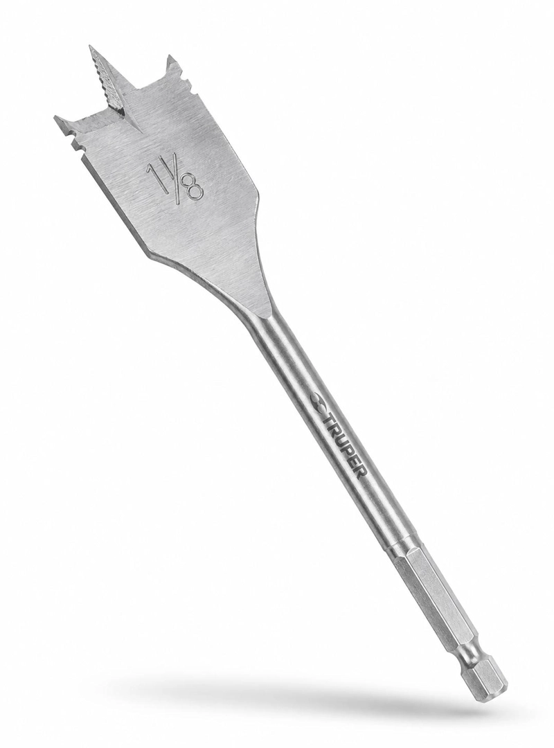 BROCA PLANA PARA MADERA 1-1/8 PULG TRUPER ALTA PRECISION - 1