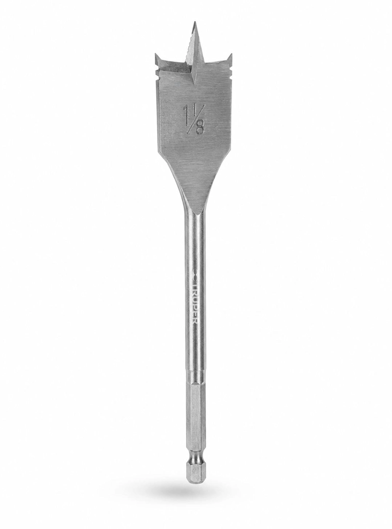 BROCA PLANA PARA MADERA 1-1/8 PULG TRUPER ALTA PRECISION - 3