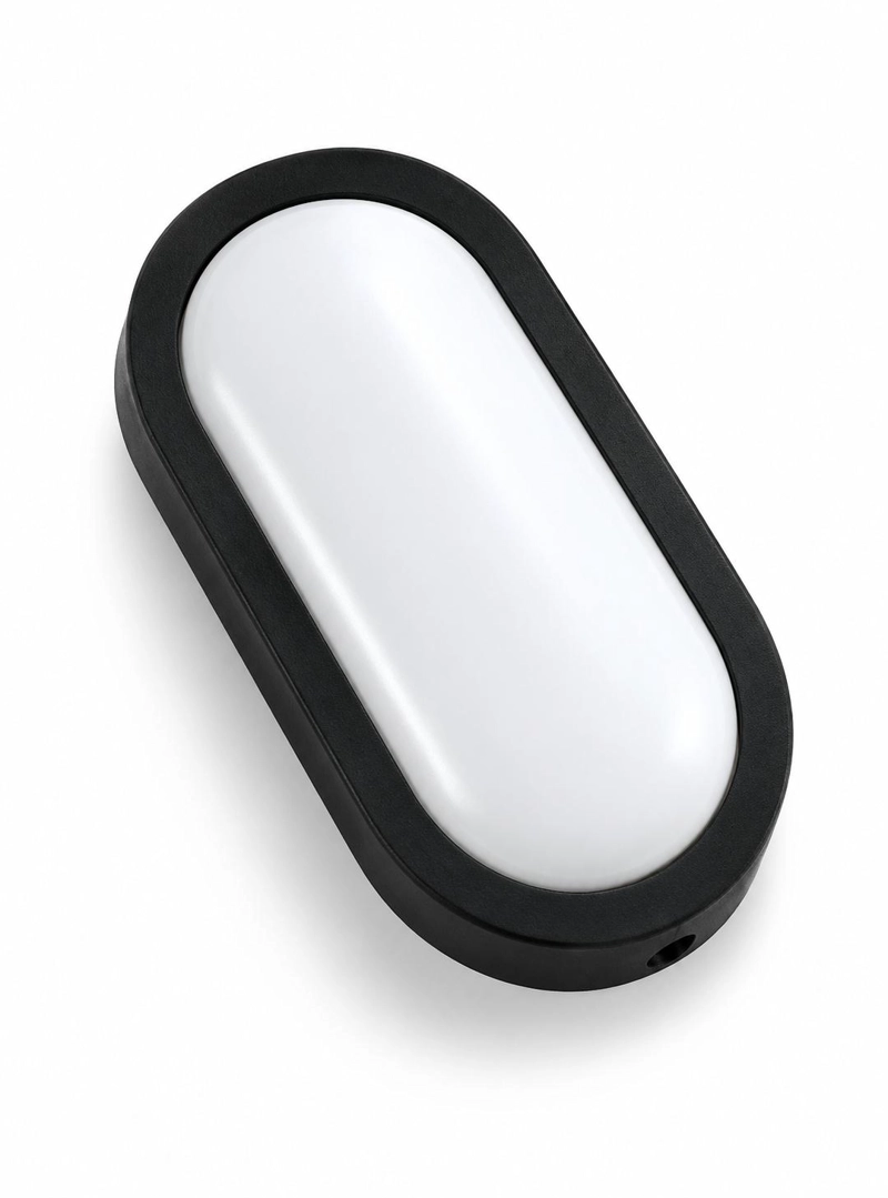 FOCO LED TORTUGA NEGRO 9W PARA MURO EXTERIOR INTERIOR - 2