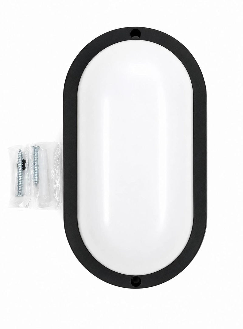 FOCO LED TORTUGA NEGRO 9W PARA MURO EXTERIOR INTERIOR - 3