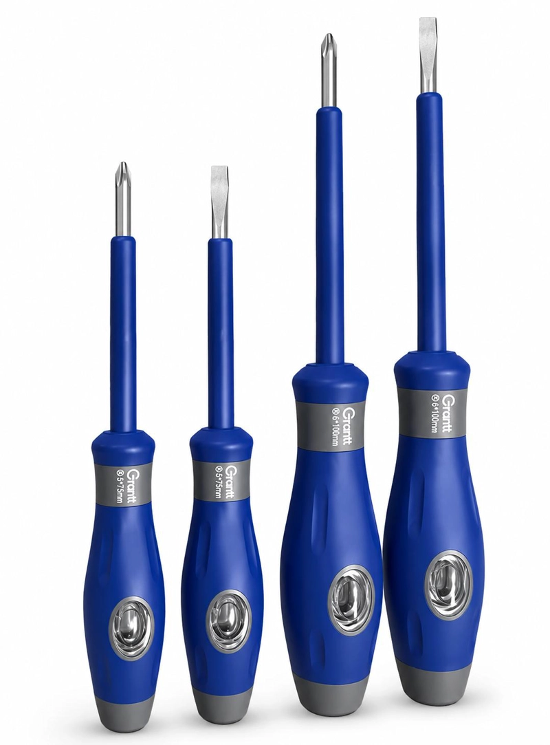 SET DESTORNILLADORES 4 PIEZAS BUSCAPOLO PALETA CRUZ 5 6MM - 1