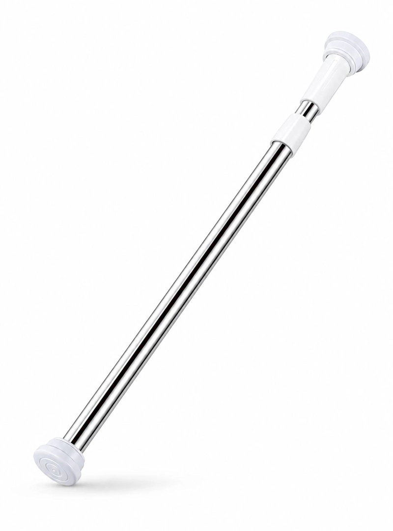 BARRA EXTENSIBLE CORTINA DUCHA 110-200 CM ACERO CROMADO - 1