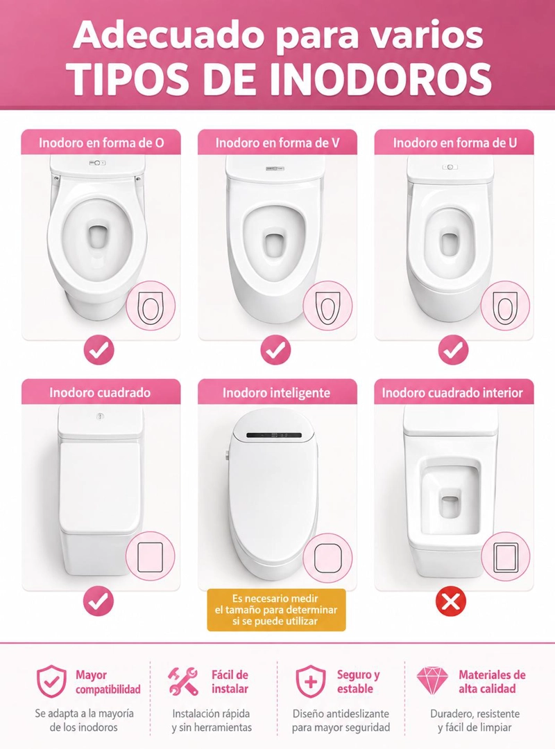 ASIENTO ADAPTADOR WC CON ESCALERA PARA NIÑOS - 8