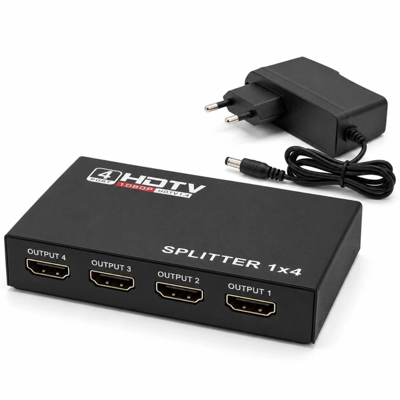 SPLITTER HDMI 1 A 4 PANTALLAS FULL HD 1080P 60HZ - 1