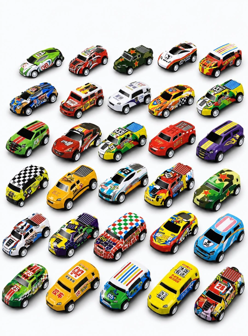 SET 50 AUTOS JUGUETE RETRACTILES ALEACION MODELOS SURTIDOS - 5