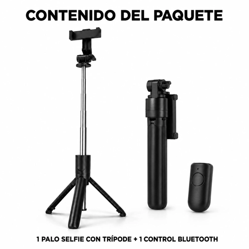 PALO SELFIE BLUETOOTH TRIPODE EXTENSIBLE 70 CM - 2