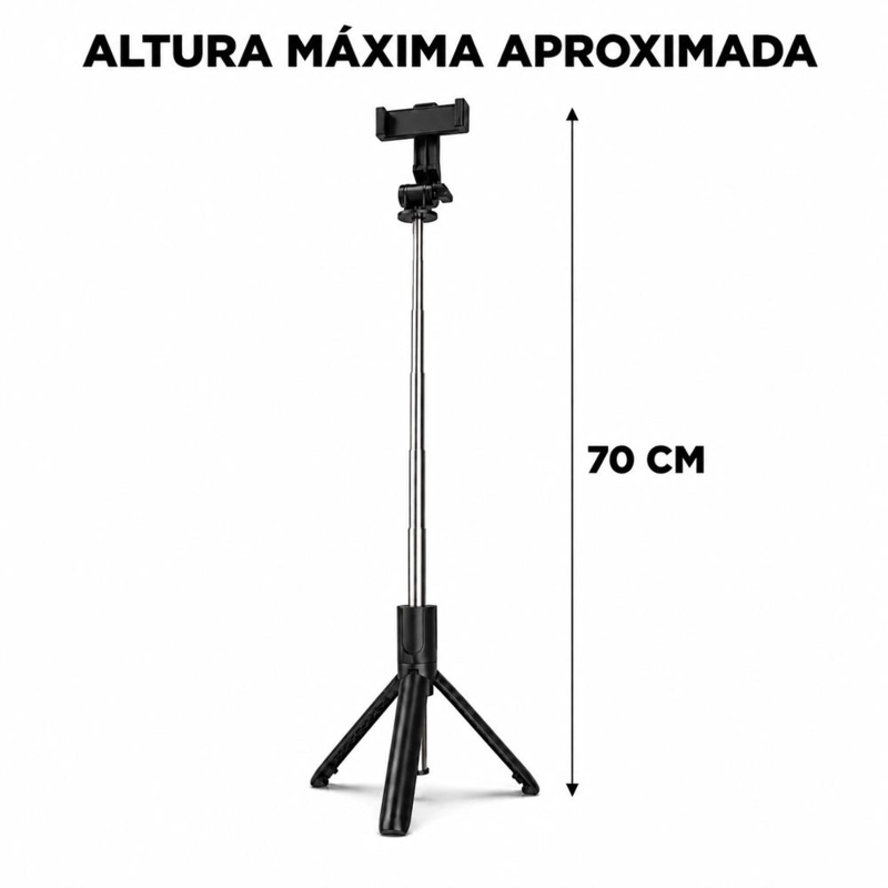 PALO SELFIE BLUETOOTH TRIPODE EXTENSIBLE 70 CM - 3