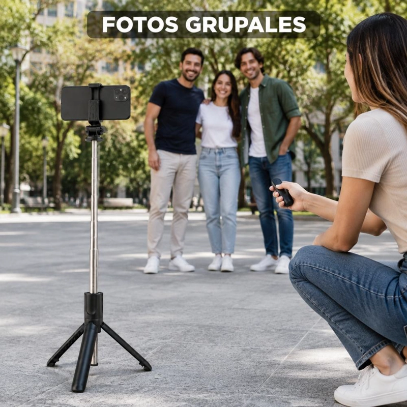 PALO SELFIE BLUETOOTH TRIPODE EXTENSIBLE 70 CM - 9