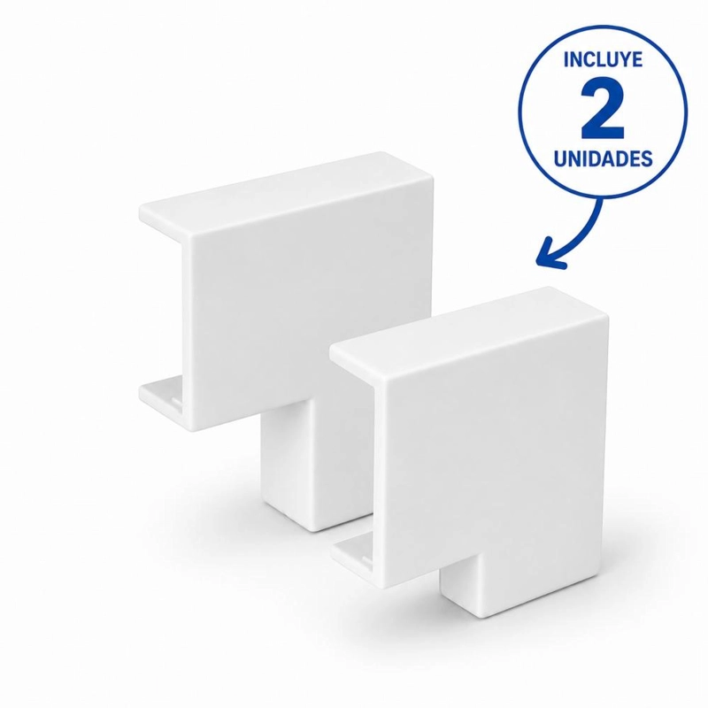 PACK 2UN CURVA PLANA 90° 40X16MM CANALETA - 1